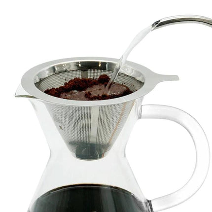 304 Stainless Steel Coffee Filter Reusable Mesh for Pour Over/Drip Coffee Maker