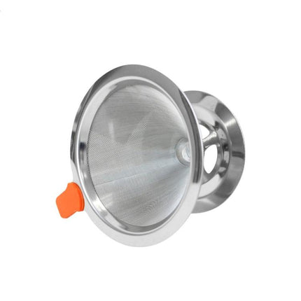 V60 Stainless Steel Coffee Filter with Base for Pour Over Brewing, 1-2 Cups 300-mesh, 1-3 Cups  300-mesh, 1-4 Cups 300-mesh, 1-4 Cups 600-mesh, 1-6 Cups 600-mesh, 1-8 Cups 300-mesh - DealBuddy