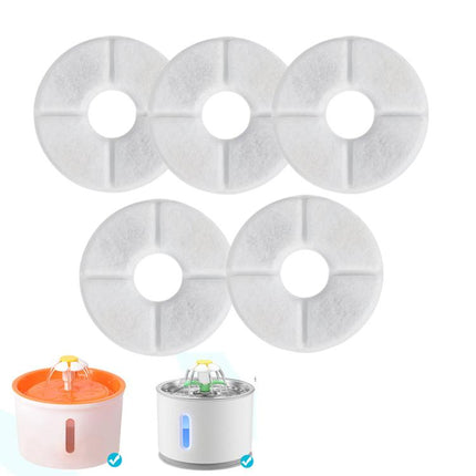 5pcs /Pack Replacement Filter For Pet Water Fountain Water Dispenser Pre-Filter, Round - DealBuddy