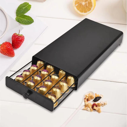 For Nespresso OASISWJ YZ1384 Handle Model 40pcs Dustproof Coffee Capsule Organizer