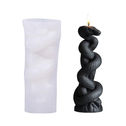 Snake-Shaped Aromatherapy Candle Silicone Mold DIY Diffuser Stone Gift Mold