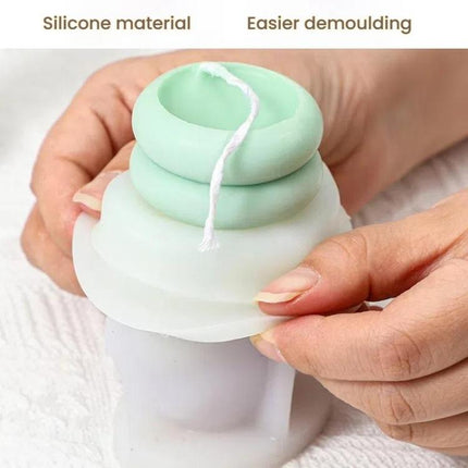 Spiral Wave Aromatherapy Candle Silicone Mold DIY Diffuser Stone Decorative Ornament Mold