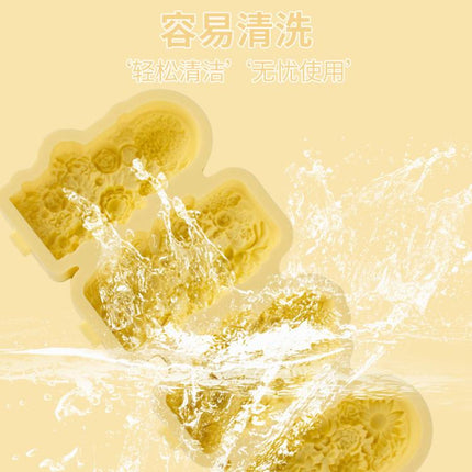 4 Grids Flower Ice Cream Silicone Mold Home Use Food-Grade Ice Pop Mold - DealBuddy