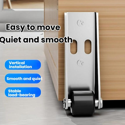 Side/Vertical Mount Pulley Wheels for Furniture Moving and Sliding Doors Anti-Sag Rollers