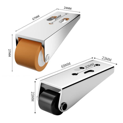 Side/Vertical Mount Pulley Wheels for Furniture Moving and Sliding Doors Anti-Sag Rollers