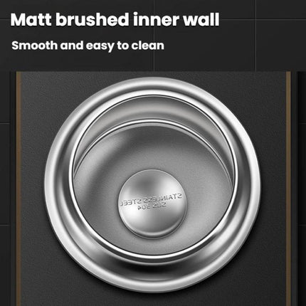 304 Stainless Steel Sealed Canister With Transparent Lid Leak-Proof Freshness Preserving Storage Can