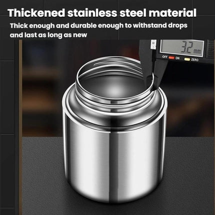 304 Stainless Steel Sealed Canister With Transparent Lid Leak-Proof Freshness Preserving Storage Can
