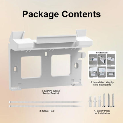 For Starlink Gen 3 Router Power Supply 2 In 1 ABS Bracket
