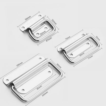 304 Stainless Steel Folding Pull Handle For Cabine Kitchen Drawer Door Toolbox