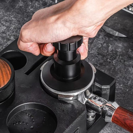 Adjustable Impact Coffee Tamper with Threaded Base Spring-Loaded Espresso Tamper Tool, 51mm, 53mm - DealBuddy