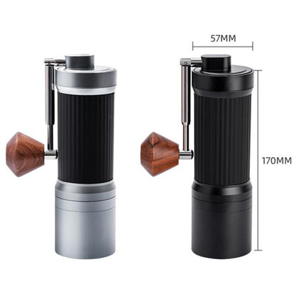 Seven Stars Manual Coffee Grinder CNC Stainless Steel Burr Foldable Hand Crank Mill for Coffee Beans