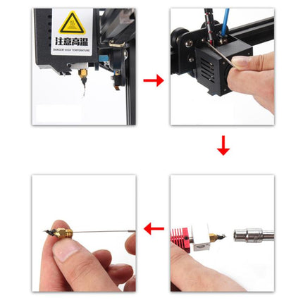 Wiper Nozzle Unclogging Needle Print Nozzle Cleaning Steel Needle