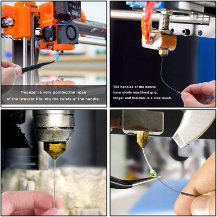 Wiper Nozzle Unclogging Needle Print Nozzle Cleaning Steel Needle