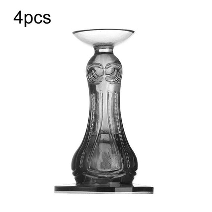 4pcs /Pack Silicone Door Stopper Wall Protector No Drill Anti-Slip Bumper for Bathroom/Bedroom Doors