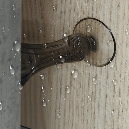 4pcs /Pack Silicone Door Stopper Wall Protector No Drill Anti-Slip Bumper for Bathroom/Bedroom Doors