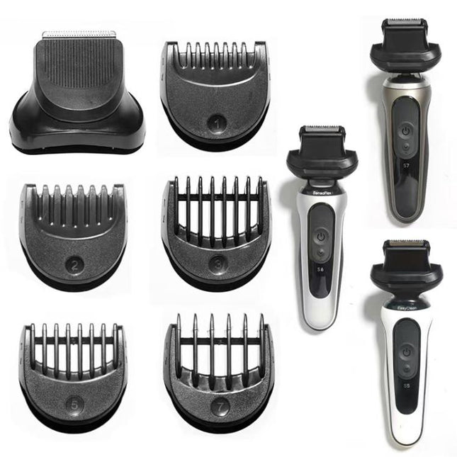 For Braun Series 5/6/7 Shaver Replacement Trimmer Attachment Kit With 5 Guiding Combs