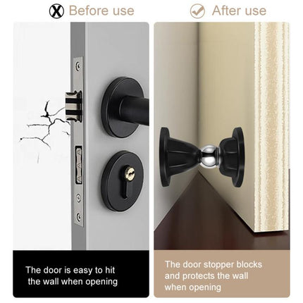Magnetic Silicone 7cm Door Stopper No Drill Quiet Anti-Collision Wall Protector Universal Door Holder