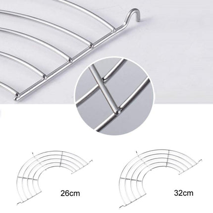 Stainless Steel Semi-circular Pot Edge Oil Drain Rack