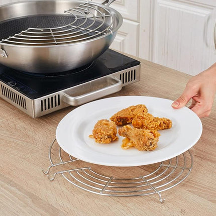 Stainless Steel Semi-circular Pot Edge Oil Drain Rack