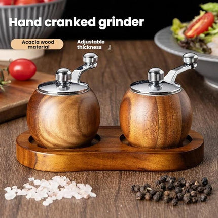 Ball Pepper Mill Hand-Crank Mini Ceramic Core Multi-Purpose Grinder
