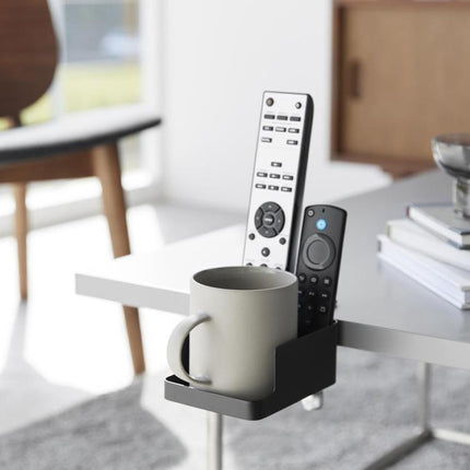 Adjustable Clamp-On Desktop Cup Holder Organizer For Phone, Remote, Plants, Water Bottle