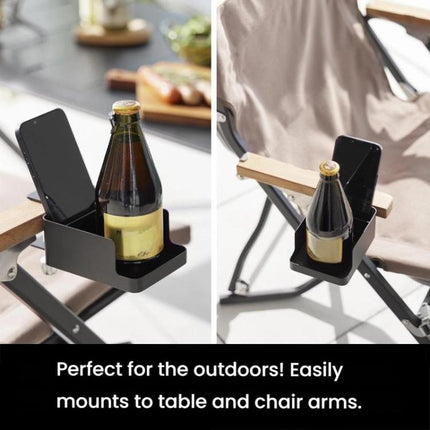 Adjustable Clamp-On Desktop Cup Holder Organizer For Phone, Remote, Plants, Water Bottle