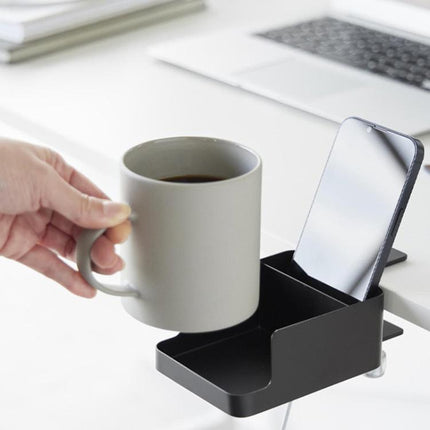 Adjustable Clamp-On Desktop Cup Holder Organizer For Phone, Remote, Plants, Water Bottle