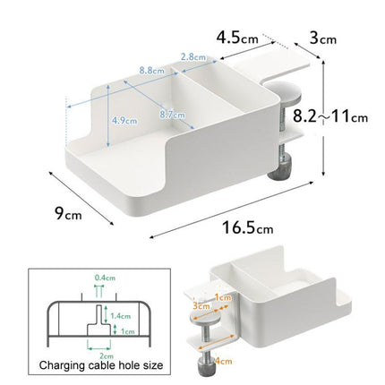 Adjustable Clamp-On Desktop Cup Holder Organizer For Phone, Remote, Plants, Water Bottle