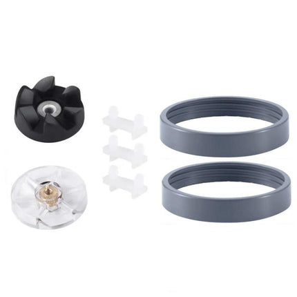 For Nutribullet 600W 900W Blender Juicer Replacement Parts, 3pcs Black Rubber Gear, 3pcs Motor Top Base Gear, 10pcs Shock Pad, 3pcs Cup Ring - DealBuddy