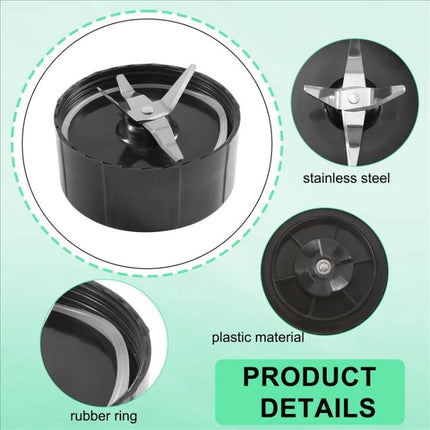 For Magic Bullet 250W Juicer Blender Replacement Parts, Cross Blade, Flat Blade, 12 oz Cup, 16 oz Cup, 3pcs Flat Lid, 10pcs Shockproof Pad, 6pcs Sealing Ring - DealBuddy