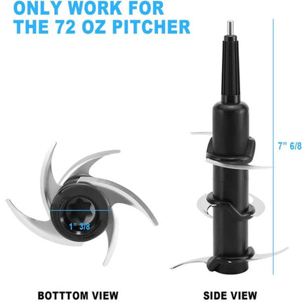 Replacement 6-Blade For Ninja Blender 72 Oz Pitcher BL500 BL660 BL700 BL740 NJ600C, Replacement 6-Blade