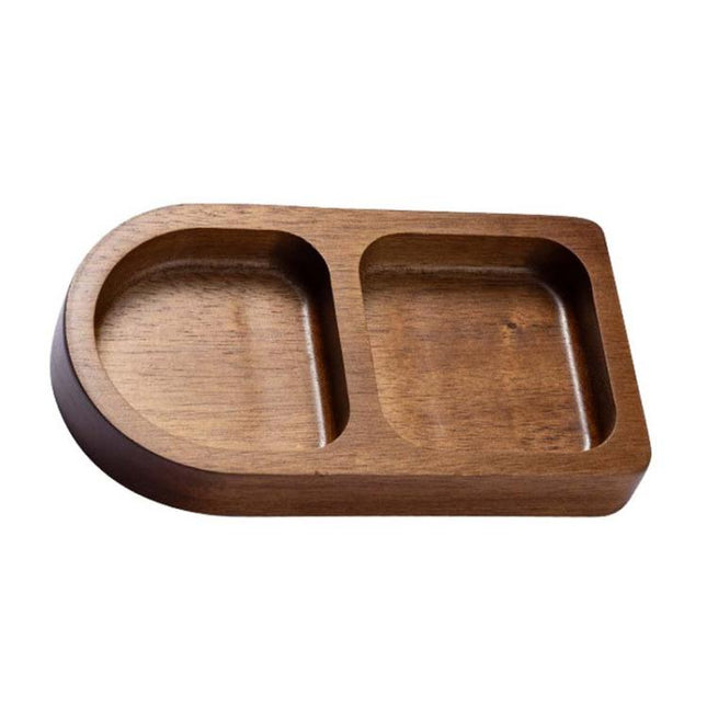 Solid Wood Dipping Dish Beef Barbecue Hot Pot Kimchi Flavor Snack Plate, 2 Grid, 3 Grid, 4 Grid - DealBuddy