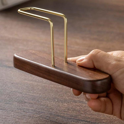 Coffee Filter Paper Holder Household Filter Paper Box Solid Wood Storage Stand - DealBuddy