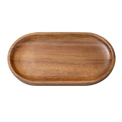 Cassia Wood Tea Tray Fruit Dessert Plate - DealBuddy