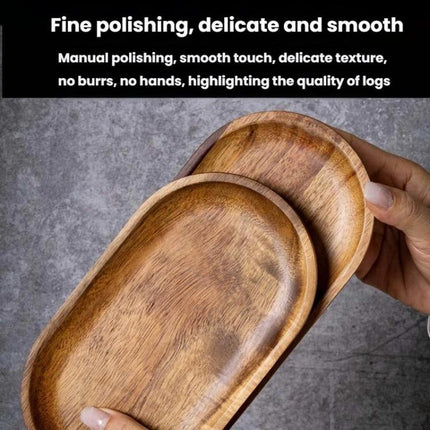 Cassia Wood Tea Tray Fruit Dessert Plate