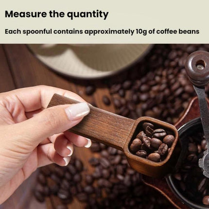Solid Wood Square Coffee Spoon Measuring Seasoning Scoop Teaspoon, Short Handle, Long Handle - DealBuddy