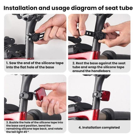 Bicycle Charging Taillights Smart Brake Sensing Taillights Night Riding Waterproof Warning Lights - DealBuddy