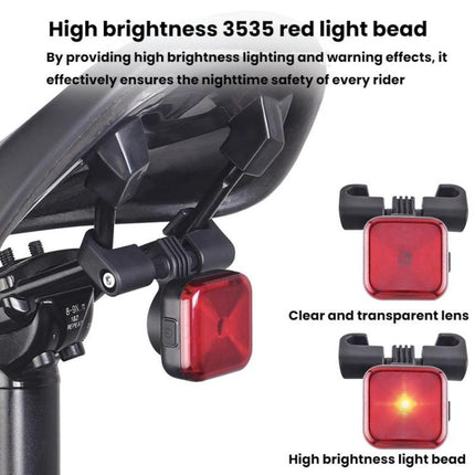 Bicycle Charging Taillights Smart Brake Sensing Taillights Night Riding Waterproof Warning Lights - DealBuddy