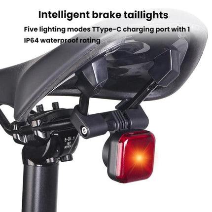 Bicycle Charging Taillights Smart Brake Sensing Taillights Night Riding Waterproof Warning Lights - DealBuddy