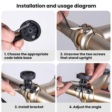 Bicycle Computer Stand Adjustable Angle Extension Rack Mountain Bike Sports Camera Stand - DealBuddy