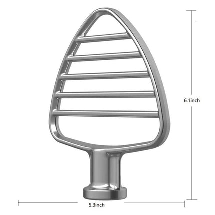 Stainless Steel Pastry Beater Attachment For KitchenAid 4.5 & 5 QT Tilt-Head Stand Mixer