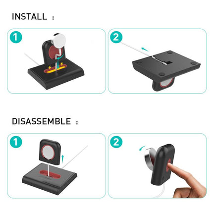 For Apple Watch / Earphone AhaStyle PT117-1 Charging Dock Plastic Storage Stand Without Charger - DealBuddy