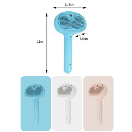 Pet Blue Light Antibacterial Spray Massage Knot Comb - DealBuddy