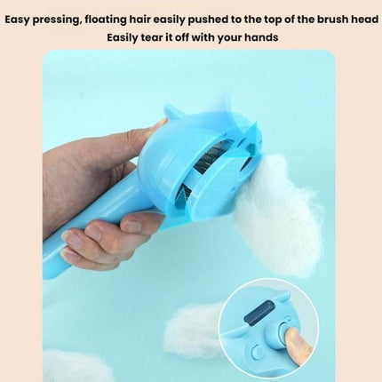 Pet Blue Light Antibacterial Spray Massage Knot Comb - DealBuddy