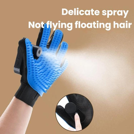 Pet Bath Cleaning Cat Gloves With Spray Bottle - DealBuddy