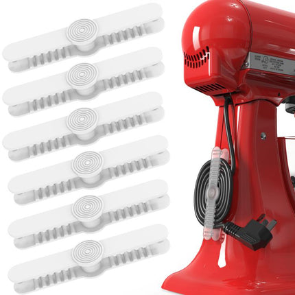 AhaStyle DD-06 6pcs Kitchen Self-Adhesive Cable Organizer Cable Holder