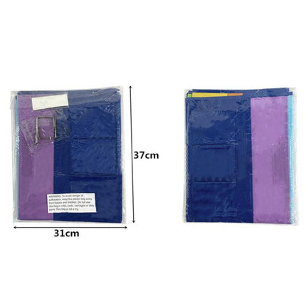 Book Magazine Storage Hanging Bag Wall Mounted File Storage Pouch Rainbow Hanging Bag