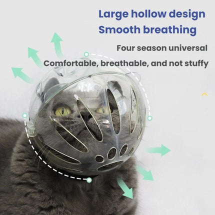 Cat Space Hood Anti-Bite Mouth Cover + Second-Generation Foot Cover, Small Light Green, Small Pink, Small Light Blue, Large Light Green, Large Pink, Large Light Blue - DealBuddy