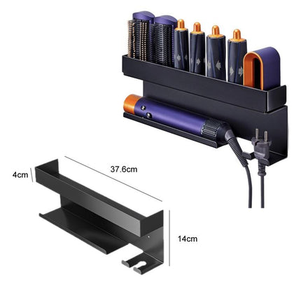 For Dyson Wall-Mounted Curling Iron Hair Dryer Storage Rack