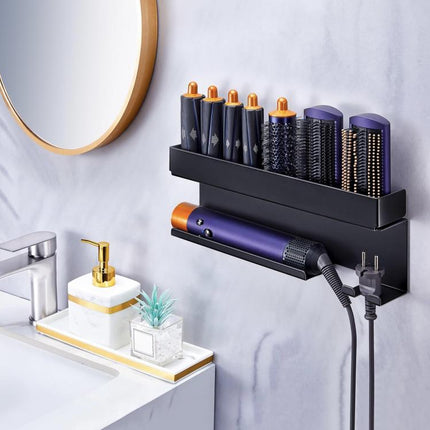 For Dyson Wall-Mounted Curling Iron Hair Dryer Storage Rack